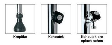 Sprcha s 1 kropítkom, 1 kohútikom a 1 kohútikom na oplach nôh